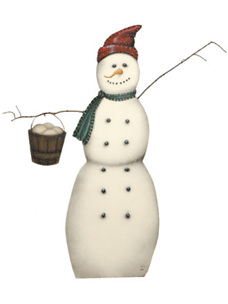 Country Snowman - Boardwalk Originals Christmas Decoration & Display